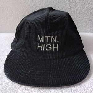 MTN High Black Corduroy Cap